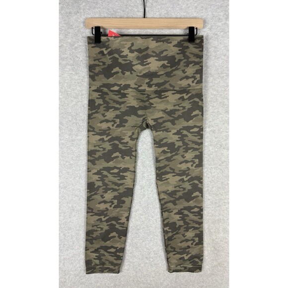 Spanx Leggings Womens 1X Green Camo Cropped Look At‎ Me Now A288466 NEW - Picture 6 of 11